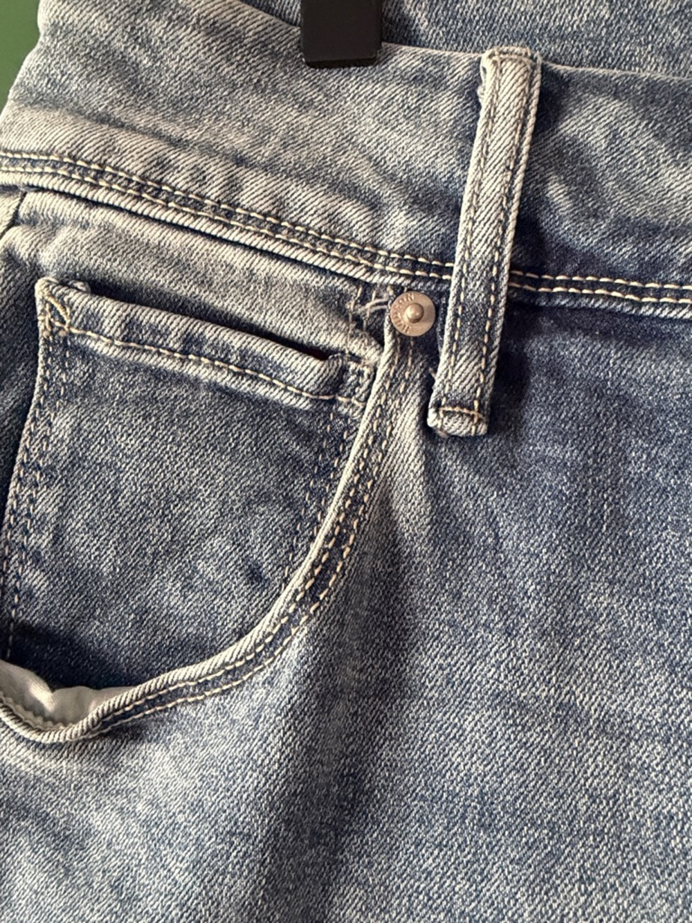 Hudson Jeans Faded Light Blue Straight Leg Denim Womens 4 Stretch Mid-Rise - Picture 4 of 9